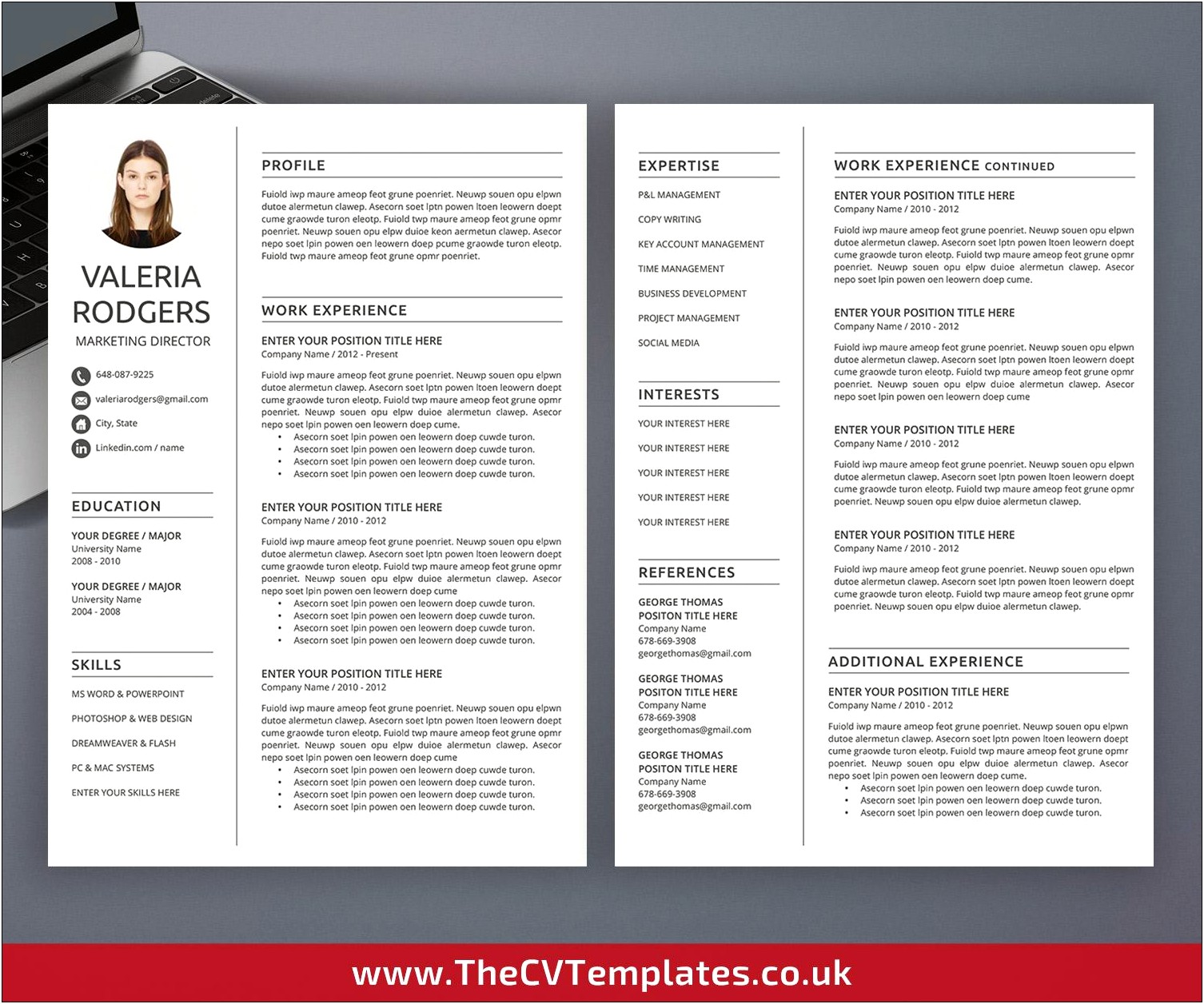 Business Resume Free Downloadable Template