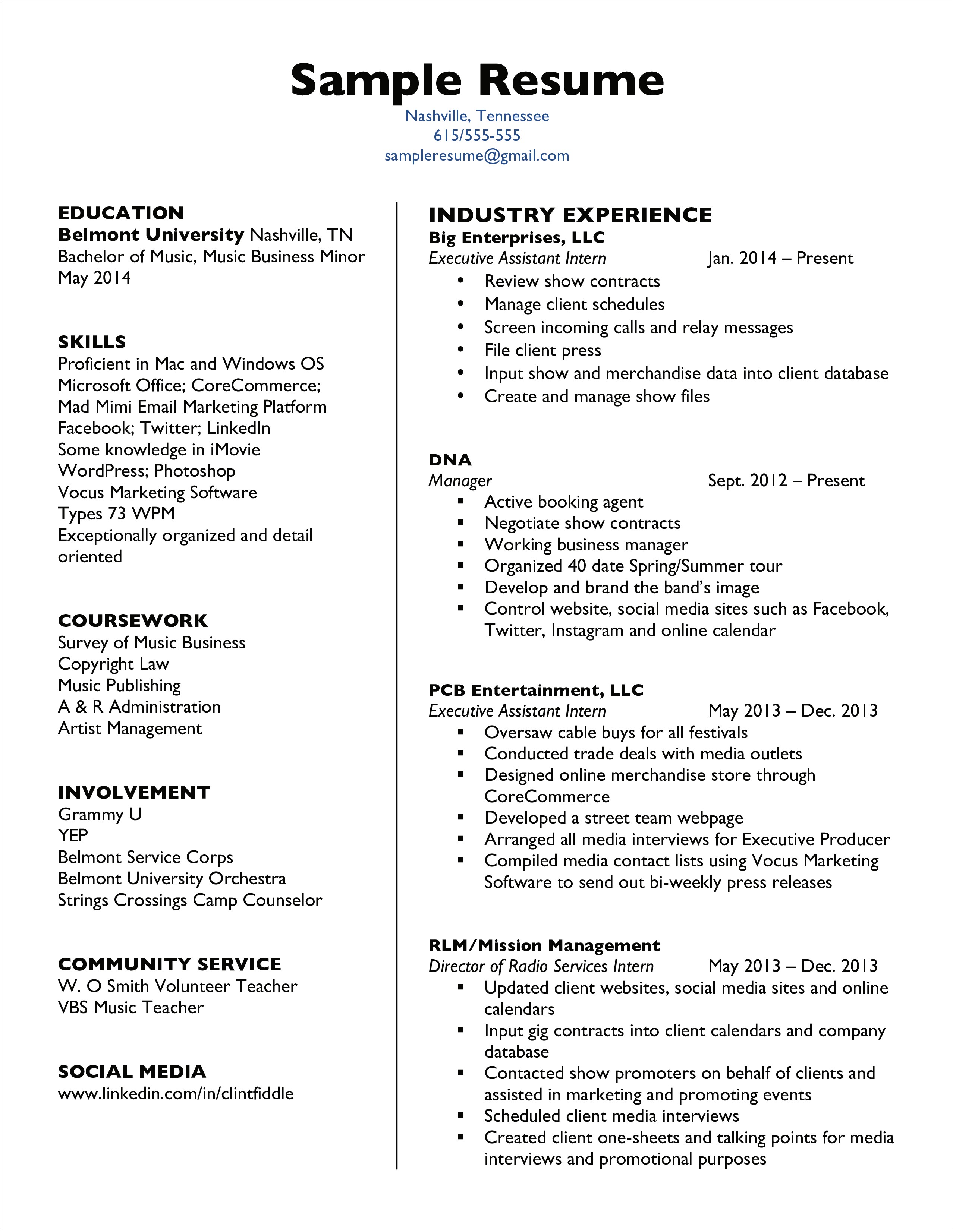 Camp Counsellor Job Description Resume