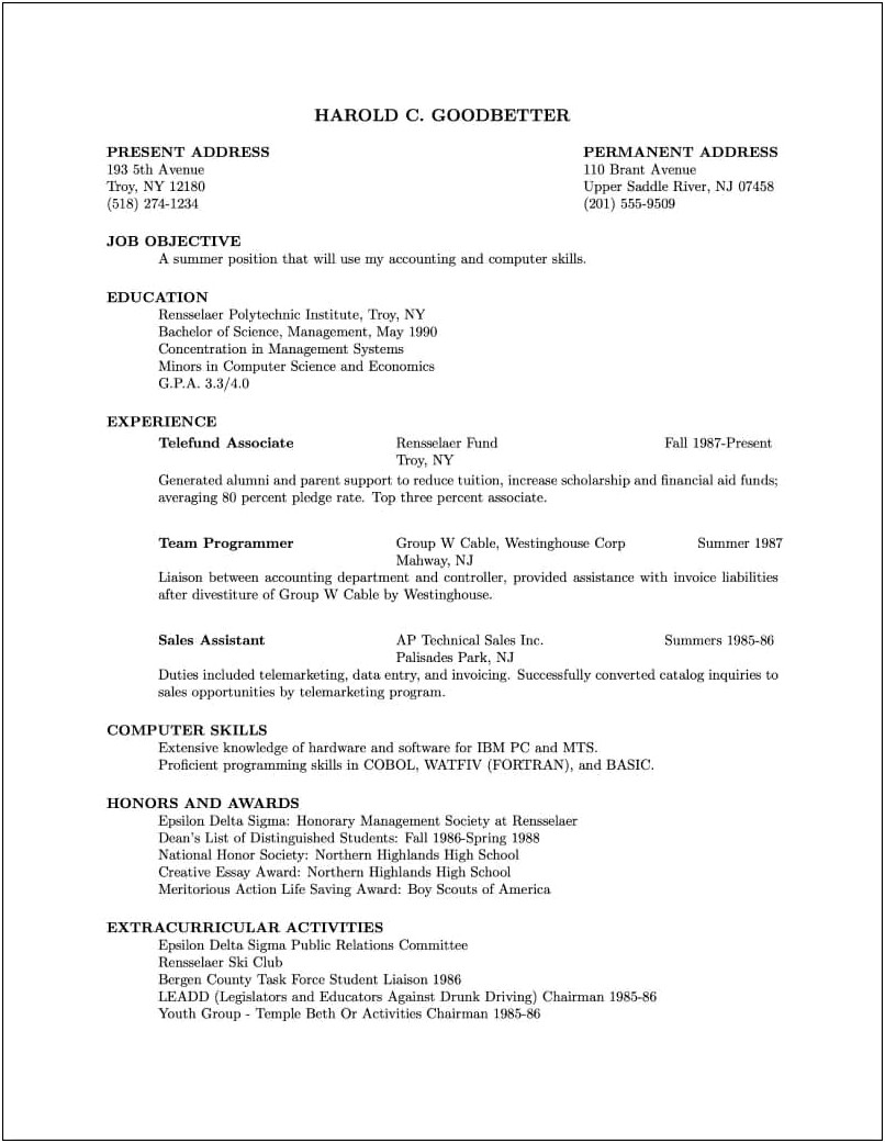 Can I Used Templates For Resume