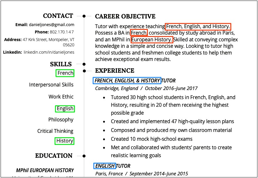 Can You Call Taing Teaching Experience On Resume