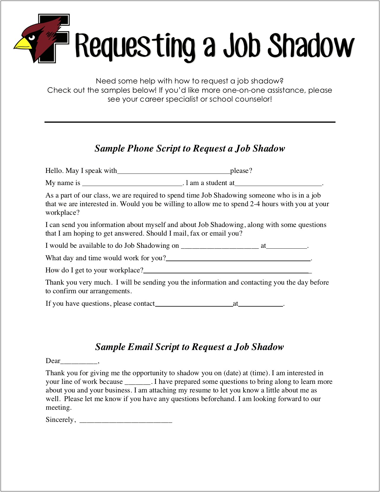 Can You Put Job Shadowing On Your Resume
