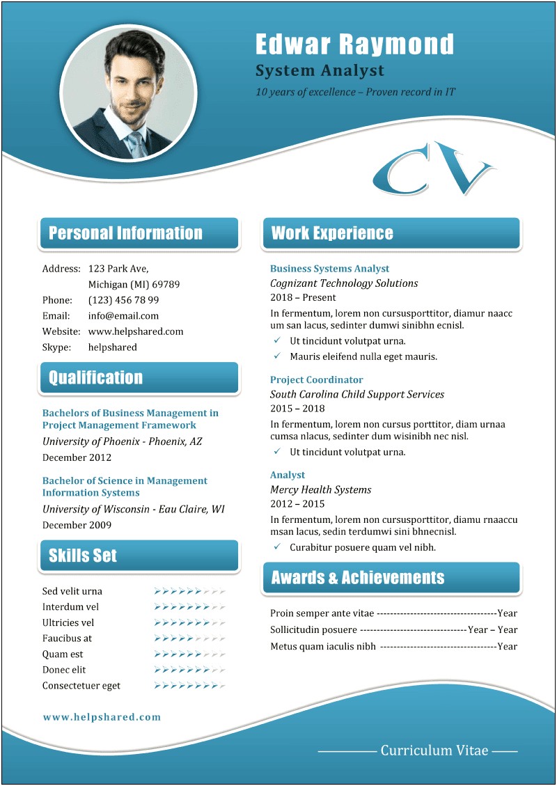 Canadian Resume Template Free Pdf