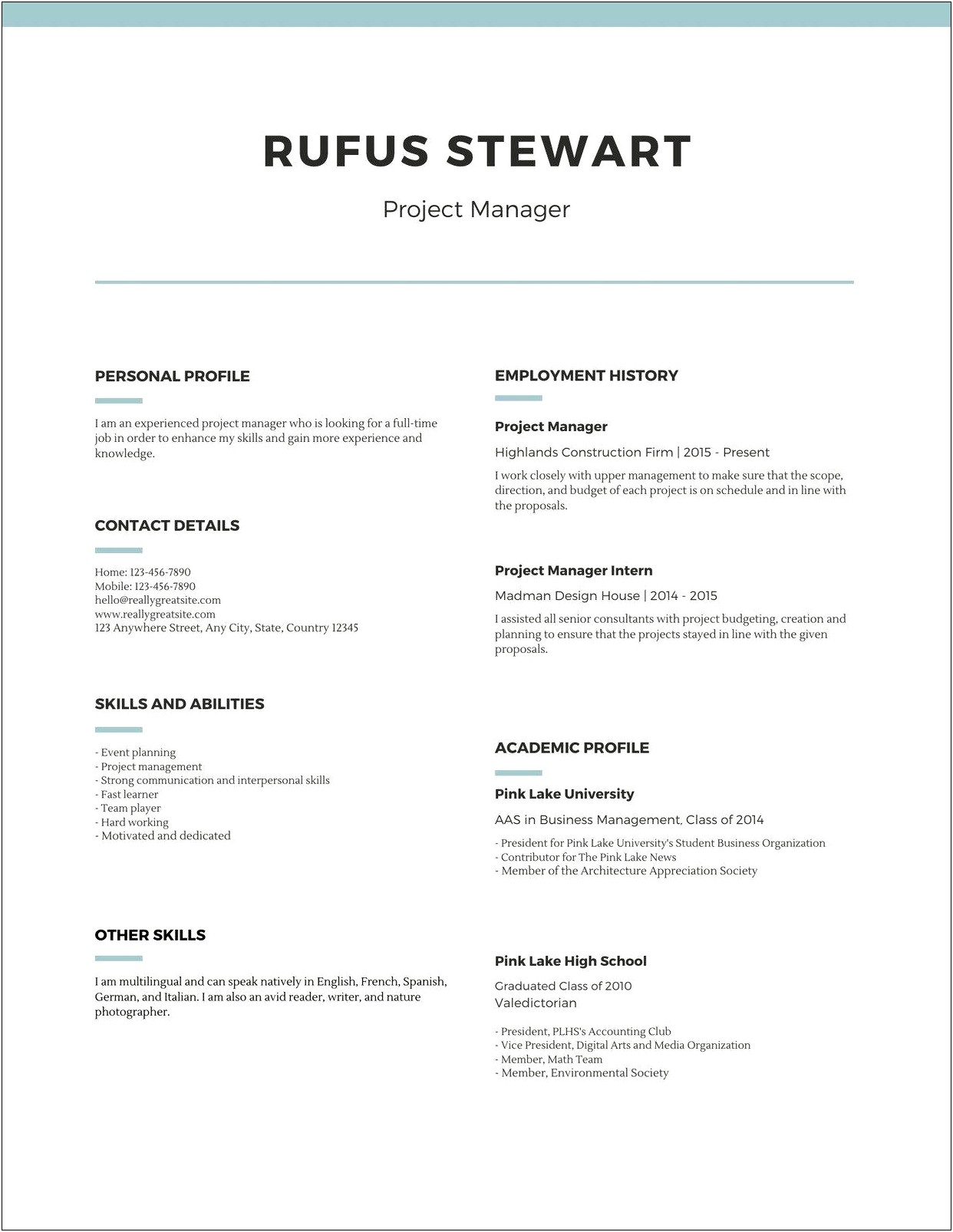 Canva Resume Templates Free Download