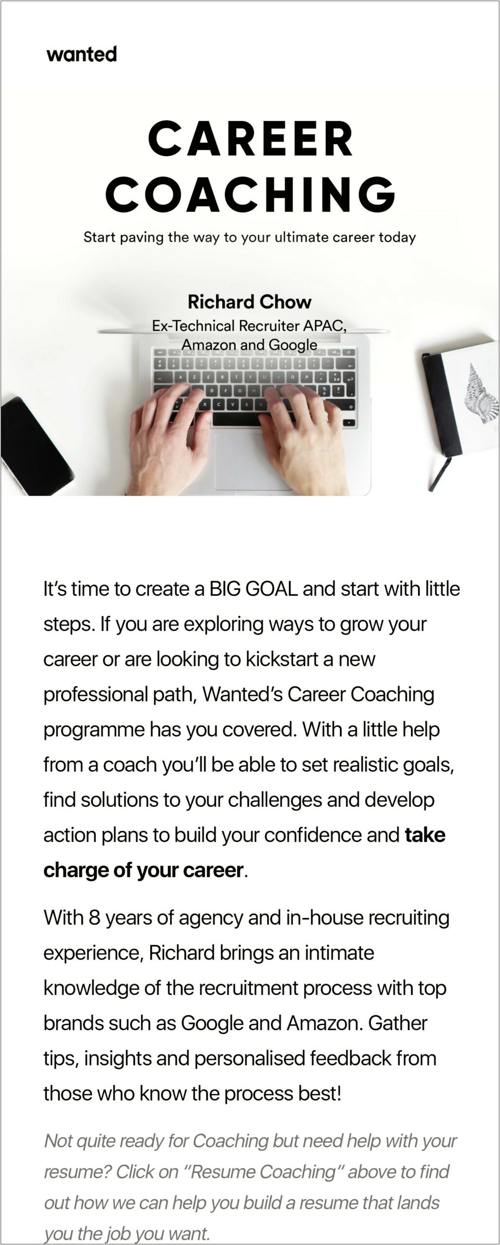 Career Coach Job Description For Resume