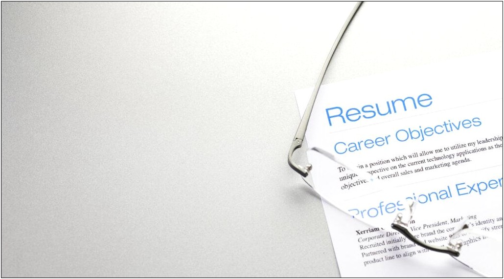 Career Objective For A Salesmarketing Resume