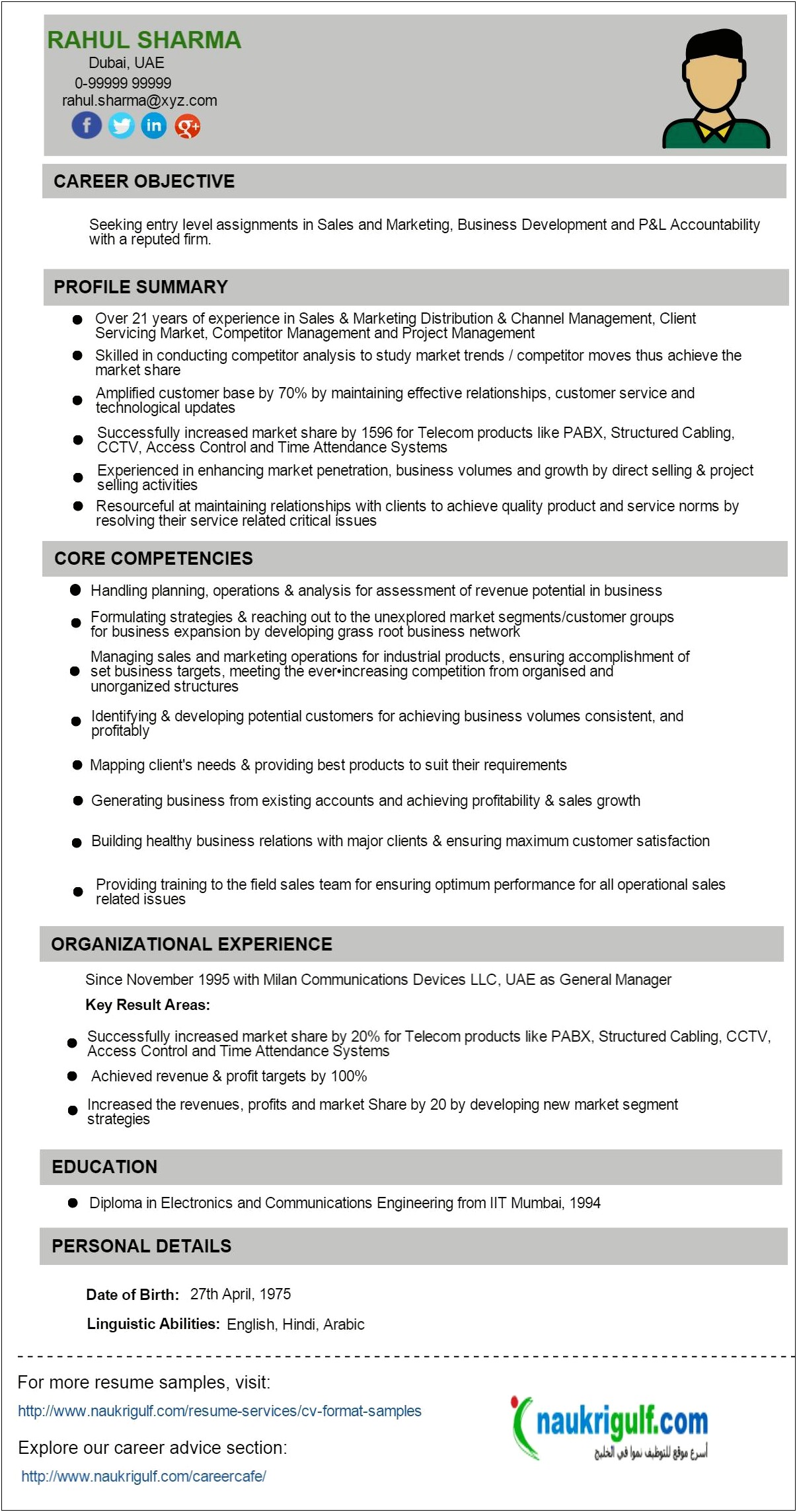 Career Objective For Resume For Sales Coordinator