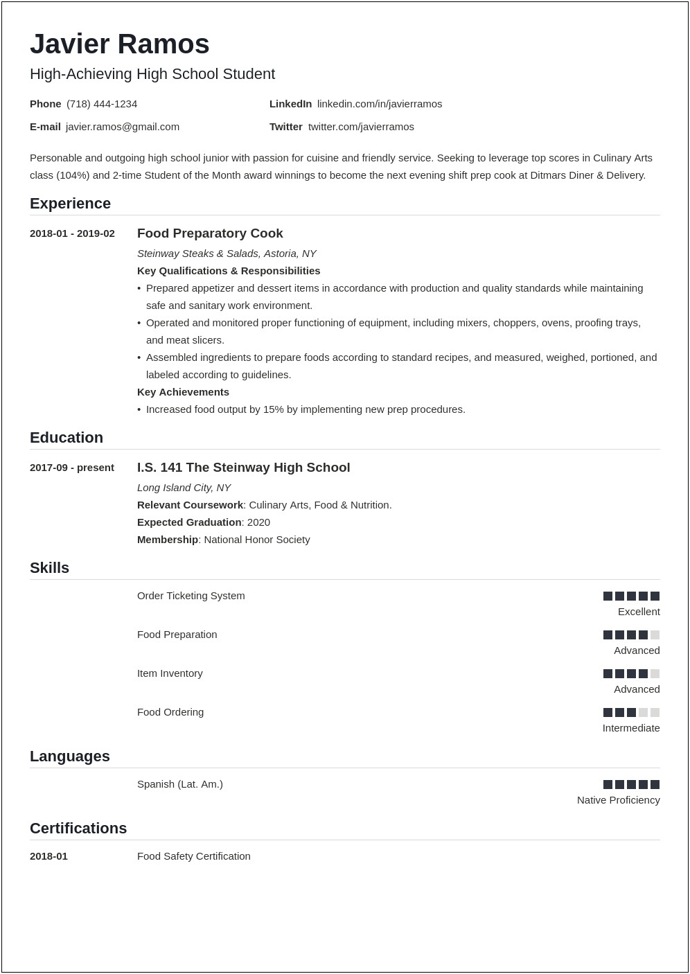 Career Objective For Student Resume