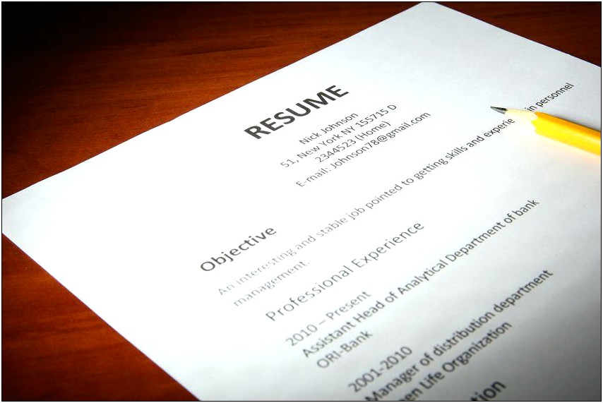 Career Objective Of Criminology In Resume