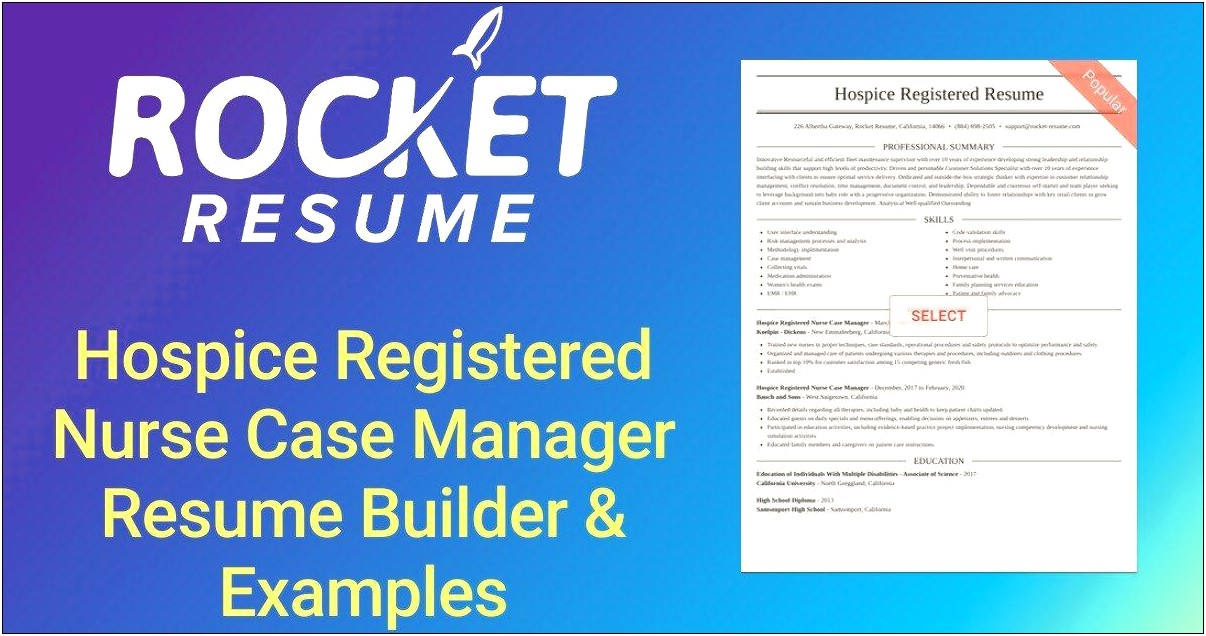 Case Manager Best Sample Resume