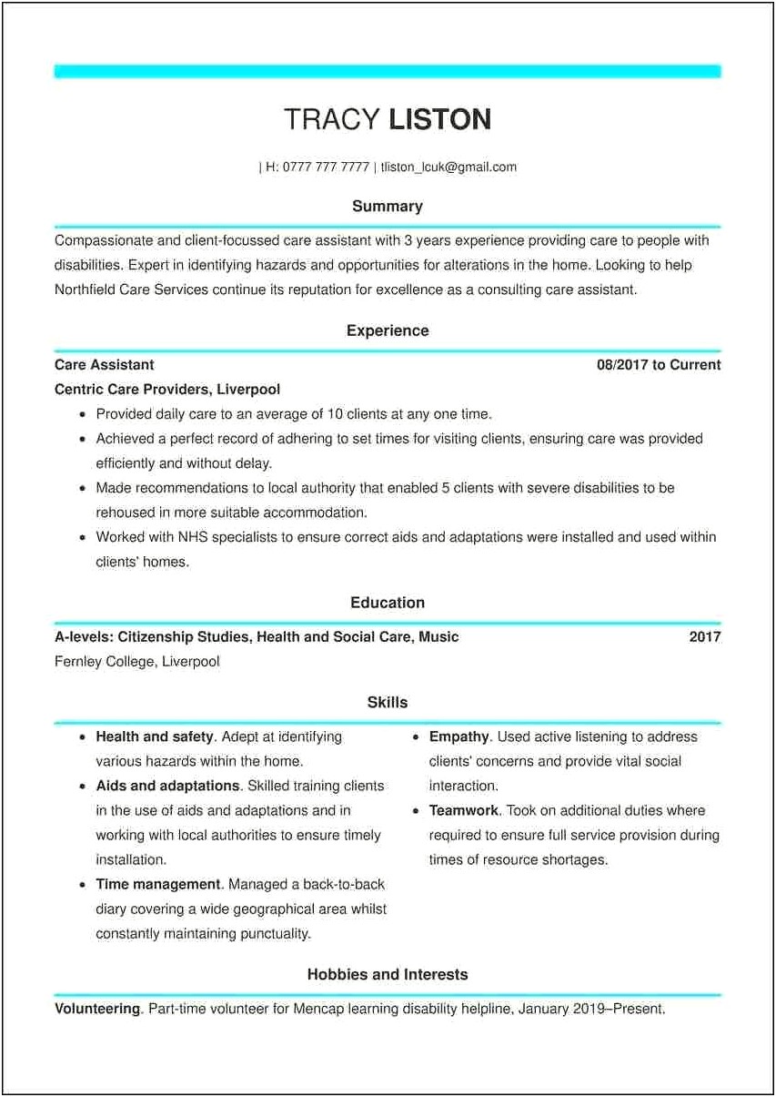 Case Manager In The Hiv Sti Resume