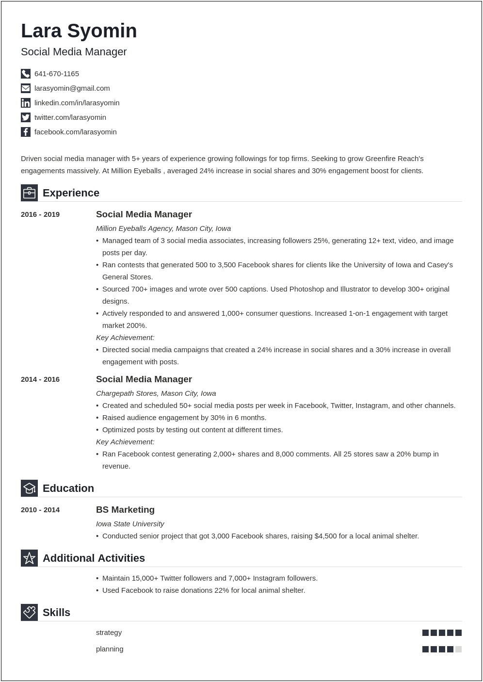 Caseys General Store Team Memebr Description For Resume