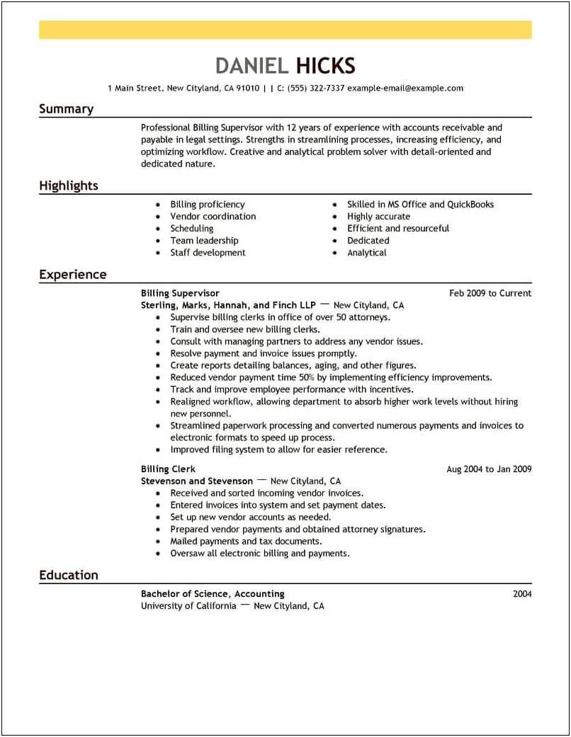 Charge Entry Specialist Resume Sample