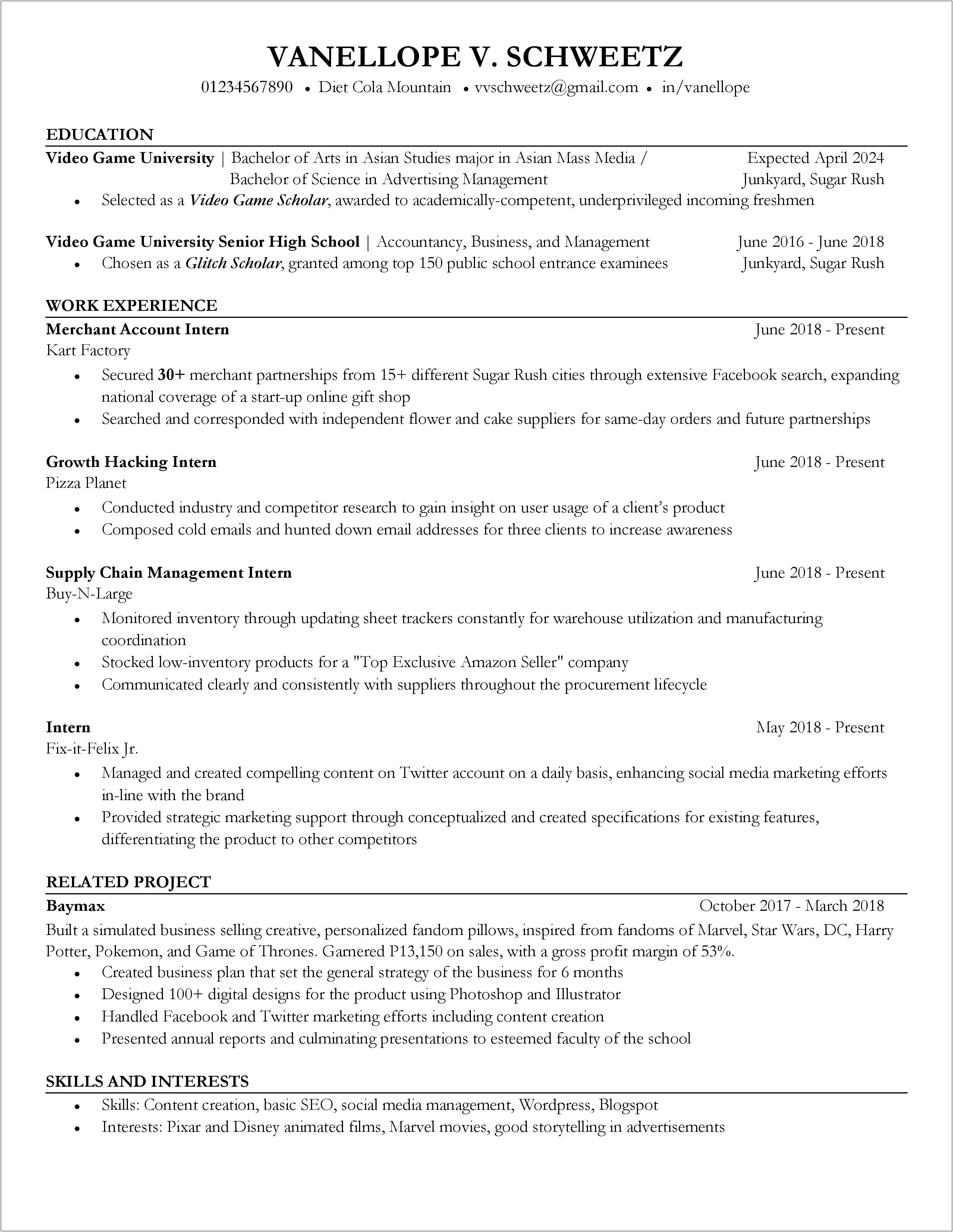 Cheesy Goals To Put In Resume