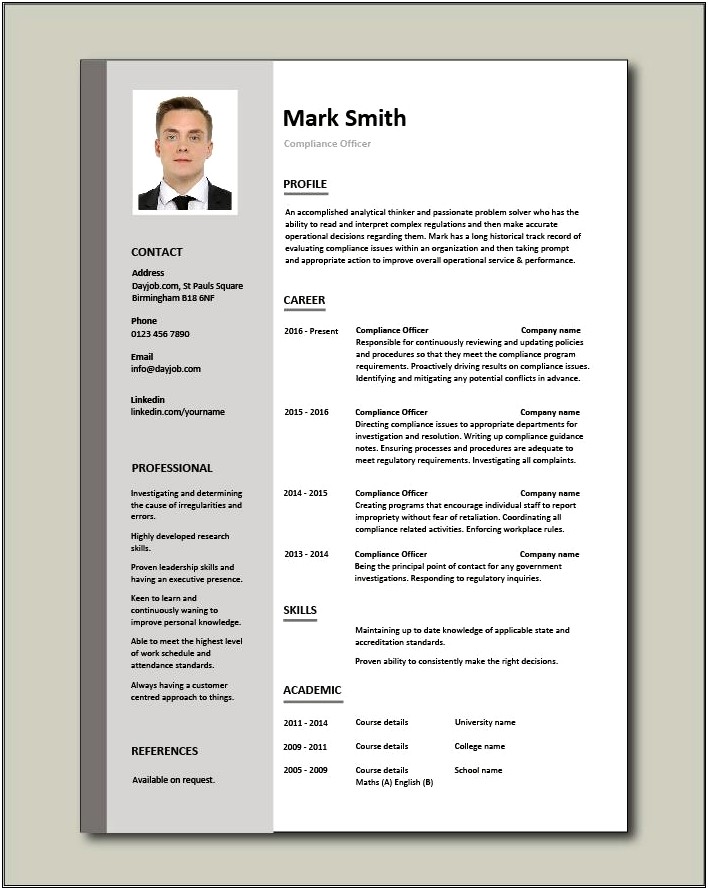 Chief Risk Officer Resume Examples