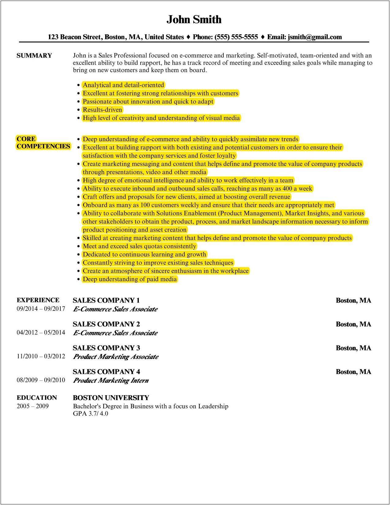 Chronological And Functional Resume Examples