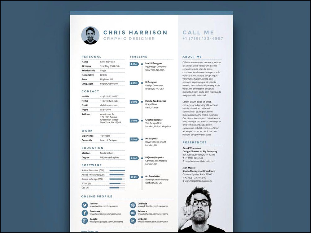 Chronological Resume Template Free Download