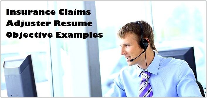 Claims Adjuster Trainee Resume Objective