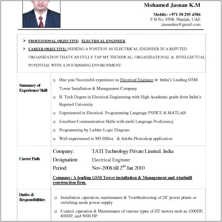 Claremont Technology Group Resume Example