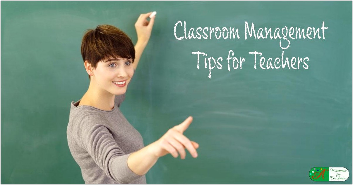 Classroom Management On A Resume