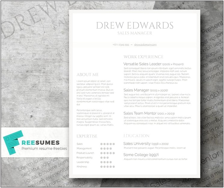 Clean Font For Resume Word Doc