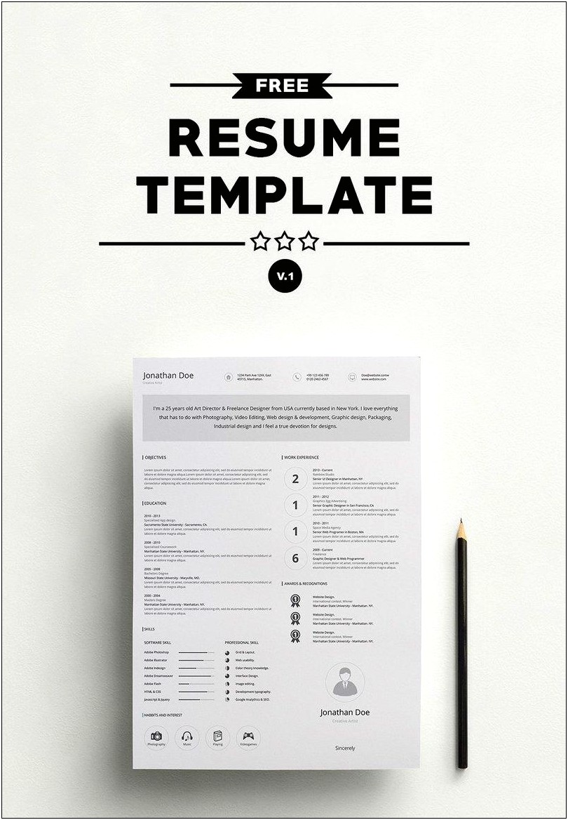 Clean Resume Templates Free Download