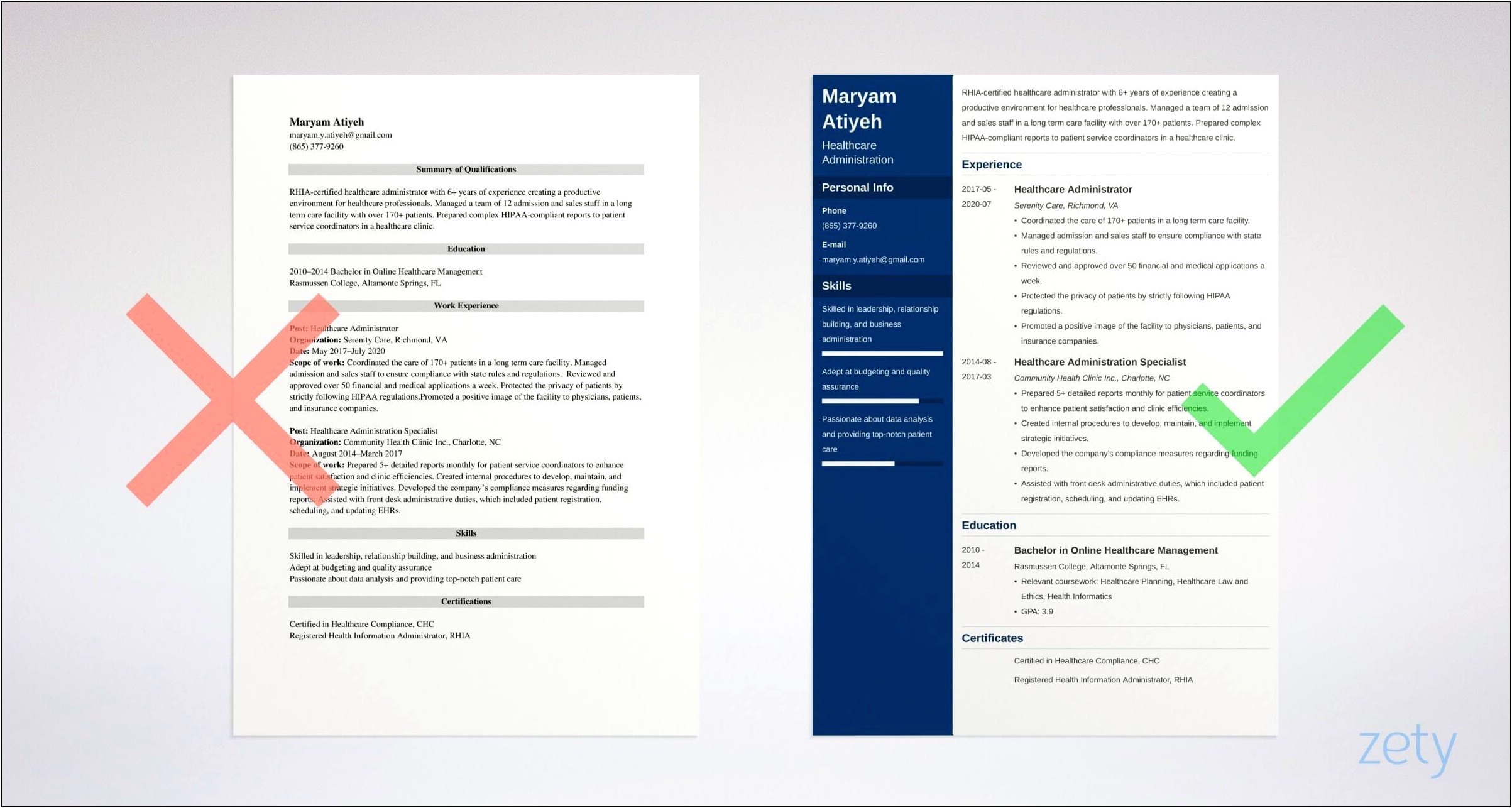 Clinic Registrar Job Description Resume