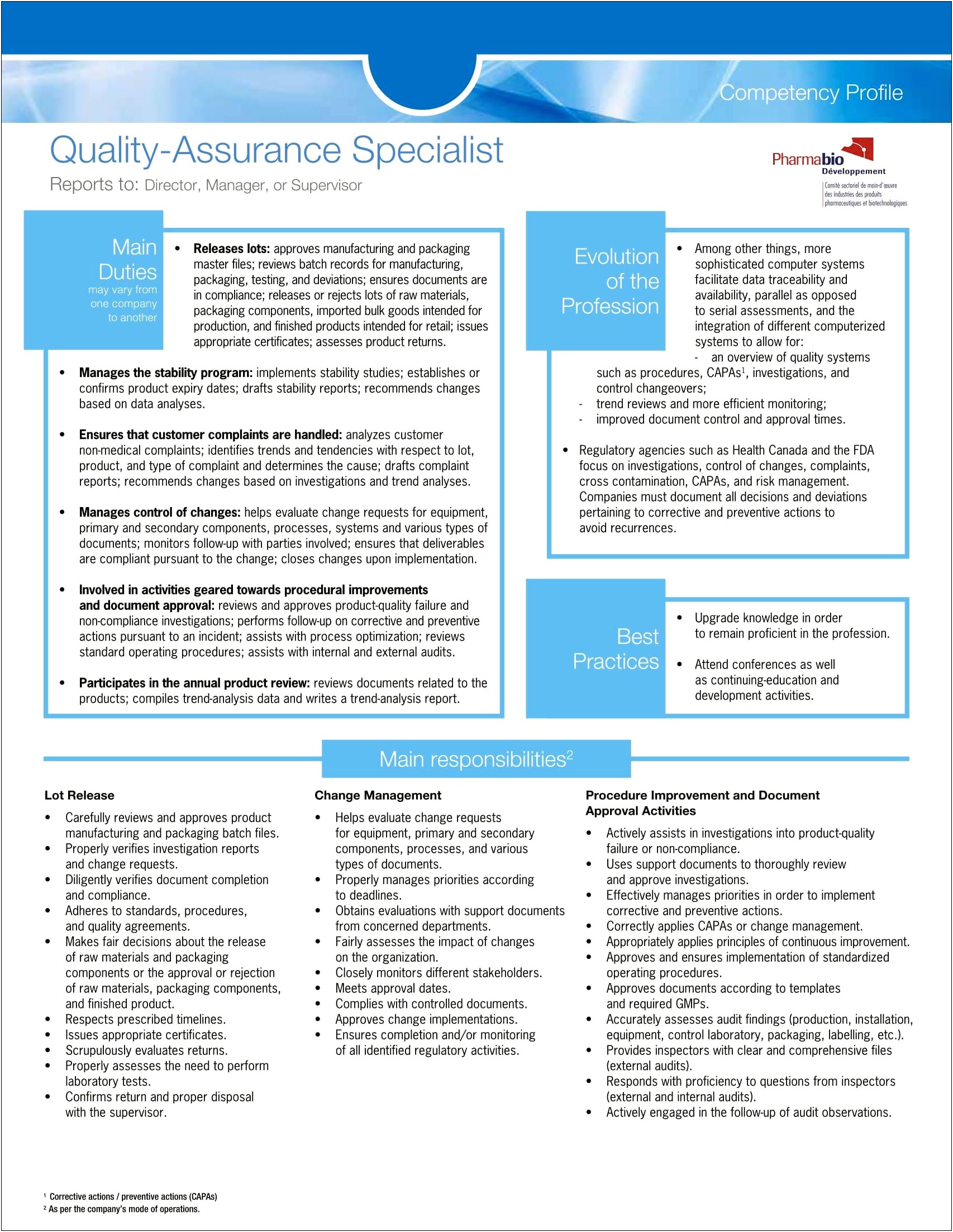 Clinical Quality Assurance Manager Resume
