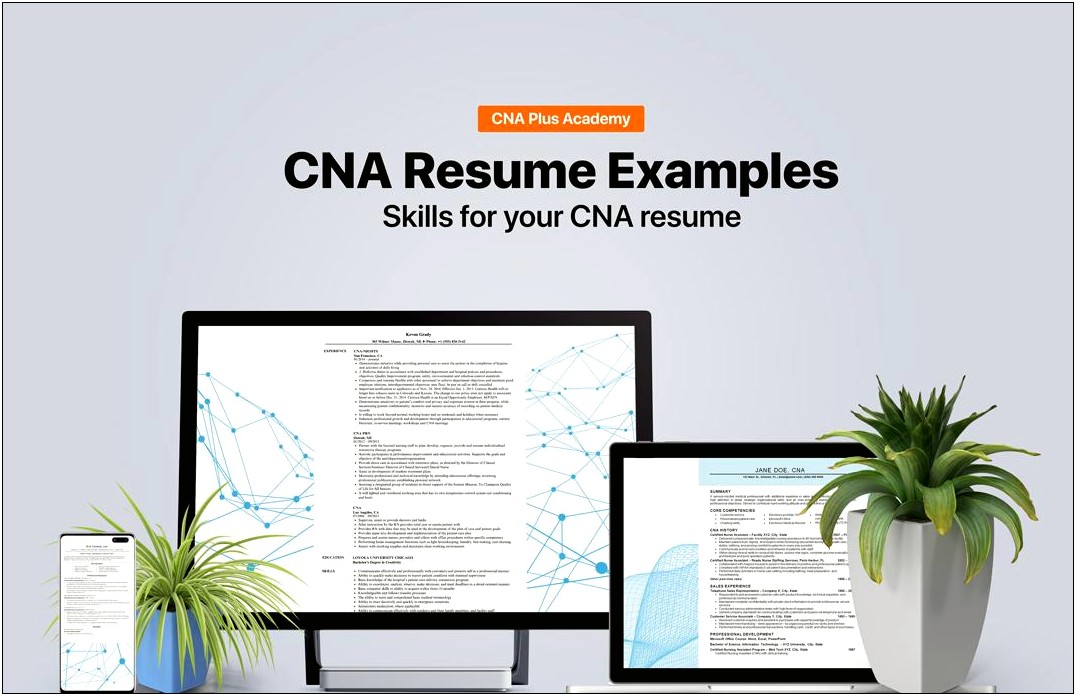 Cna Resume Examples For Nursing Home