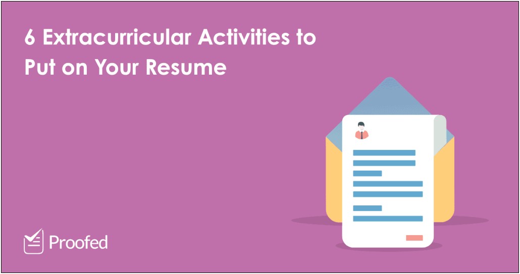 College Activities To Put On Resume