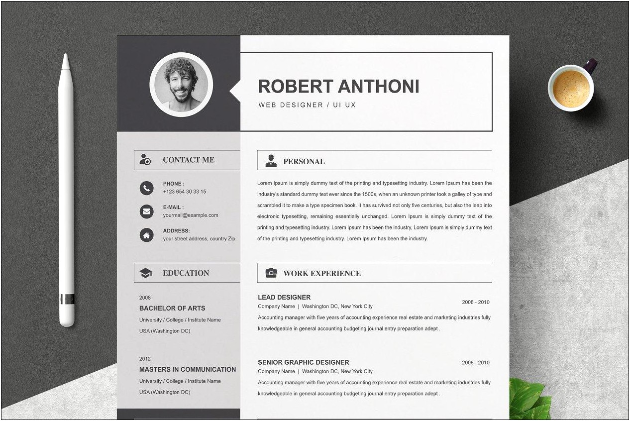 College Resume Template For Performinmg Arts