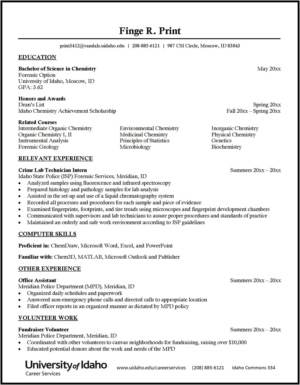 College Resumes With Scholarships Examples