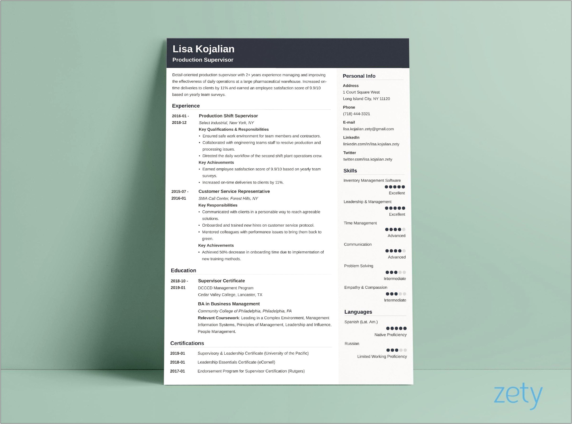 College Student Resume Template Free Download