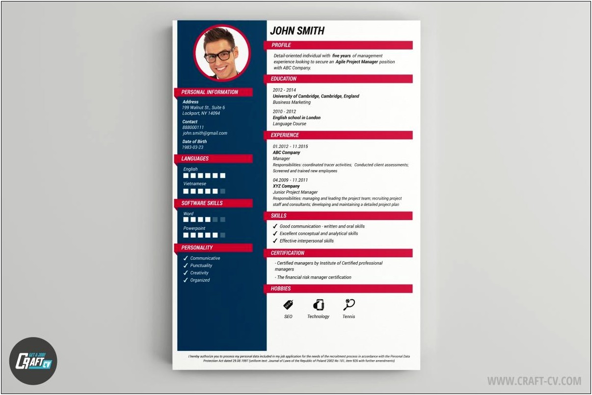 Colourful Resume Templates Free Download