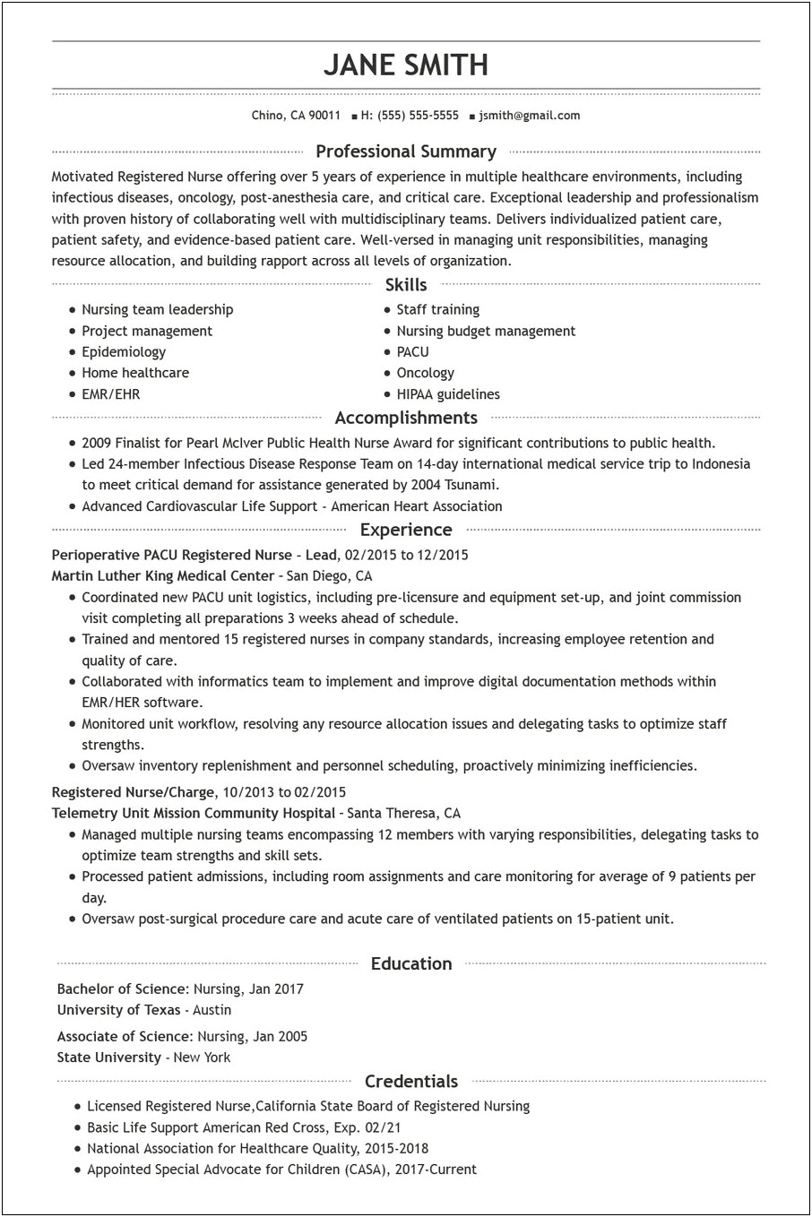 Combination Resume Examples Personal Statement