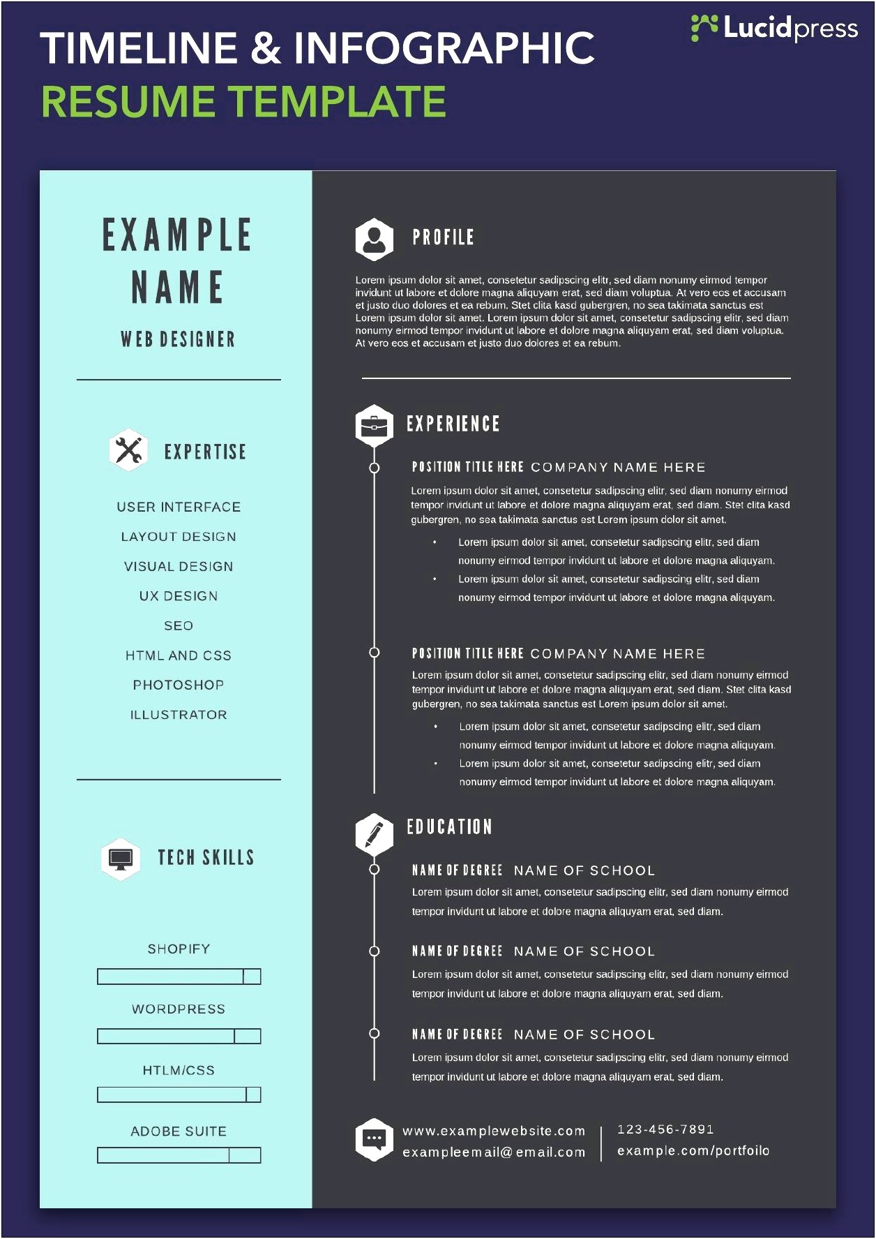 Combination Resume Free Template 2019