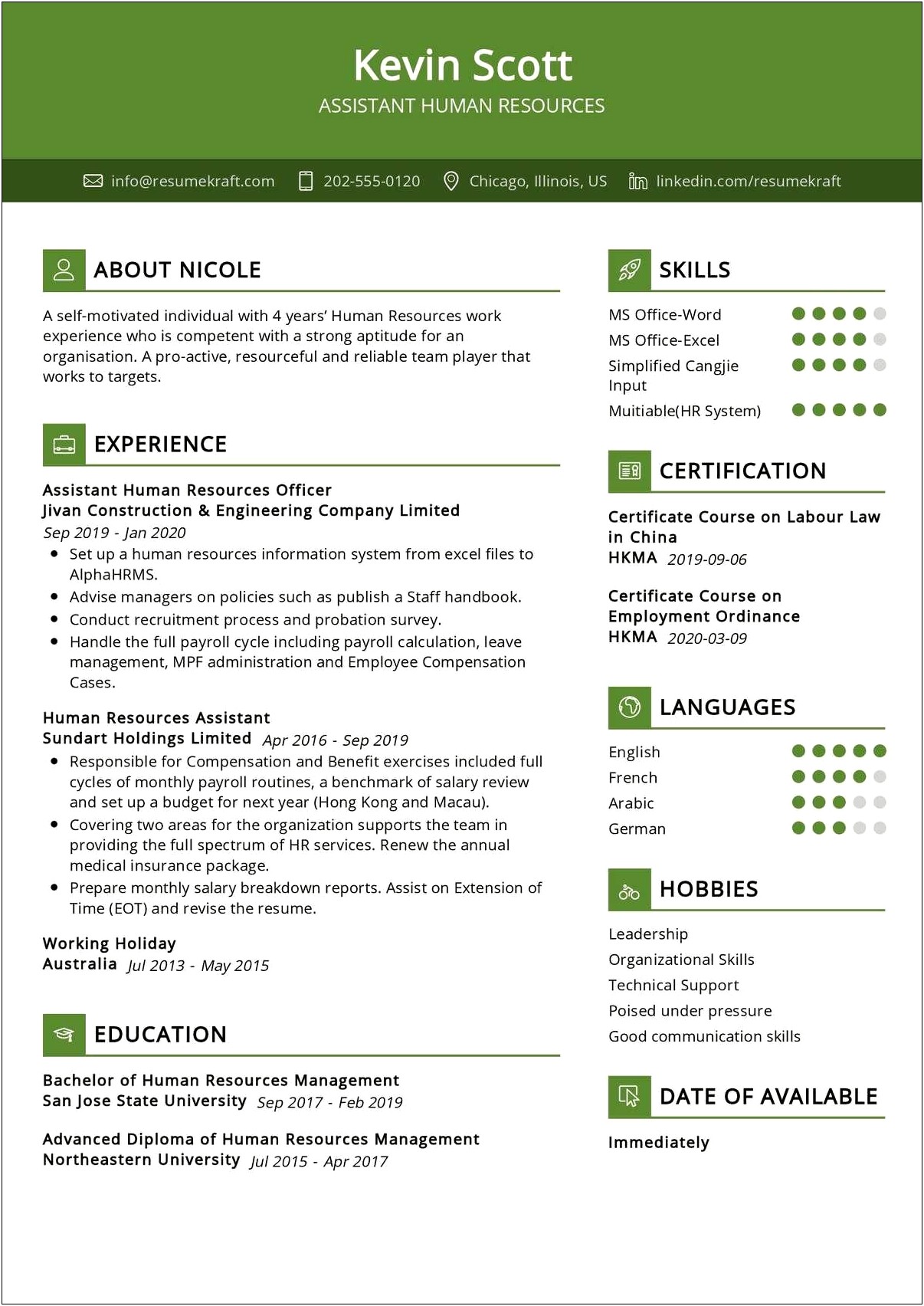 Compensation And Benefits Sample Resume