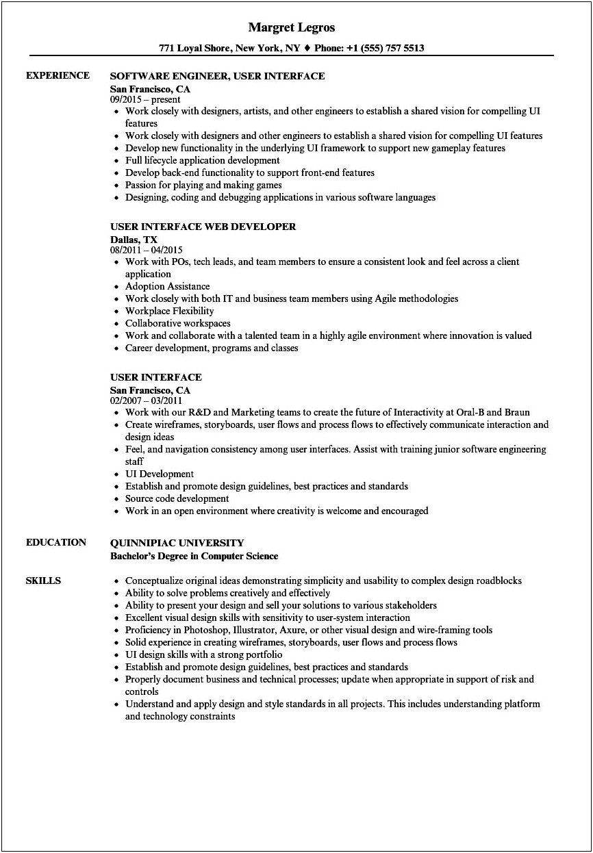 Component Object Model Com Interfaces Sample Resume