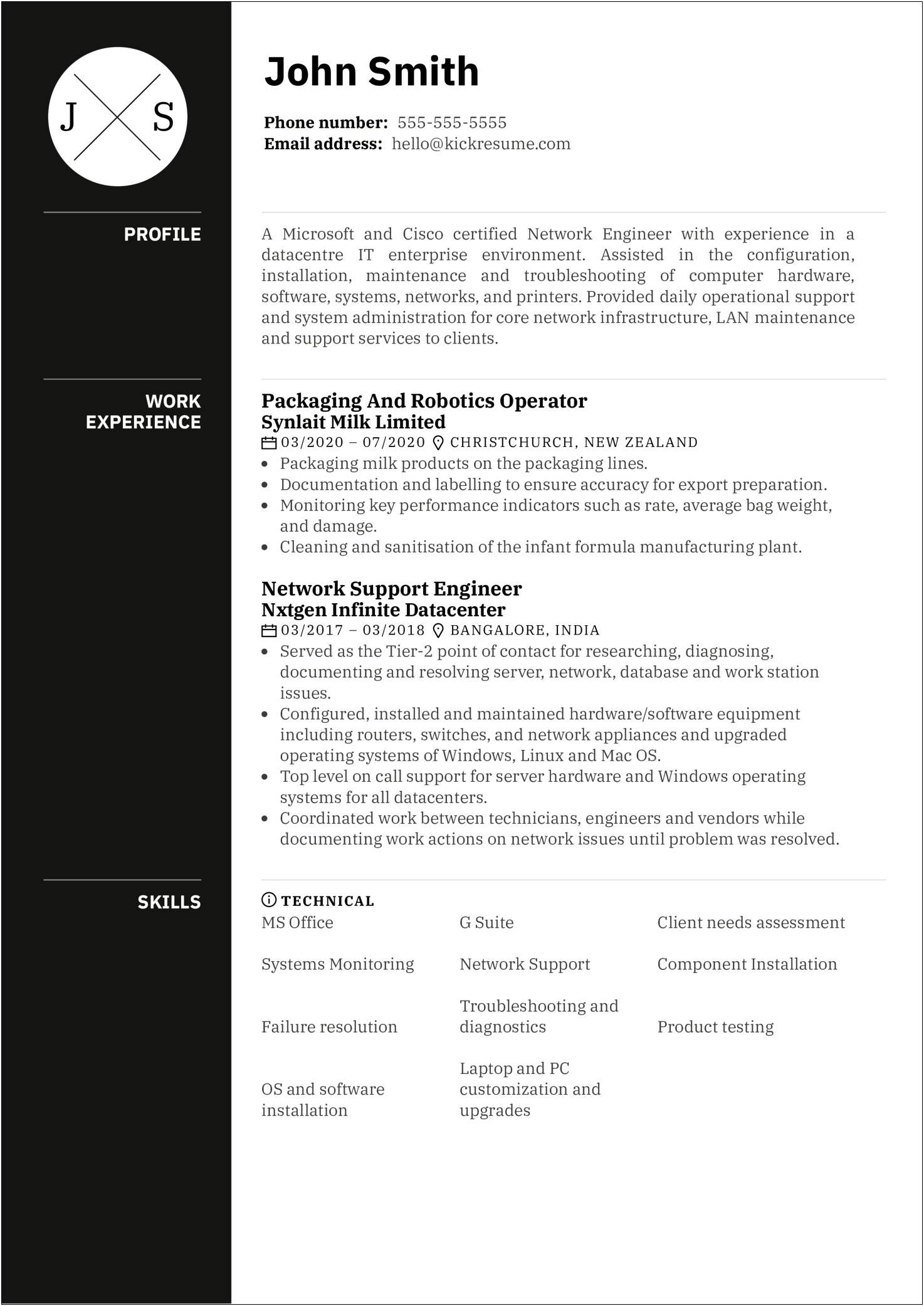 Computer Hardware Engineer Sample Resume