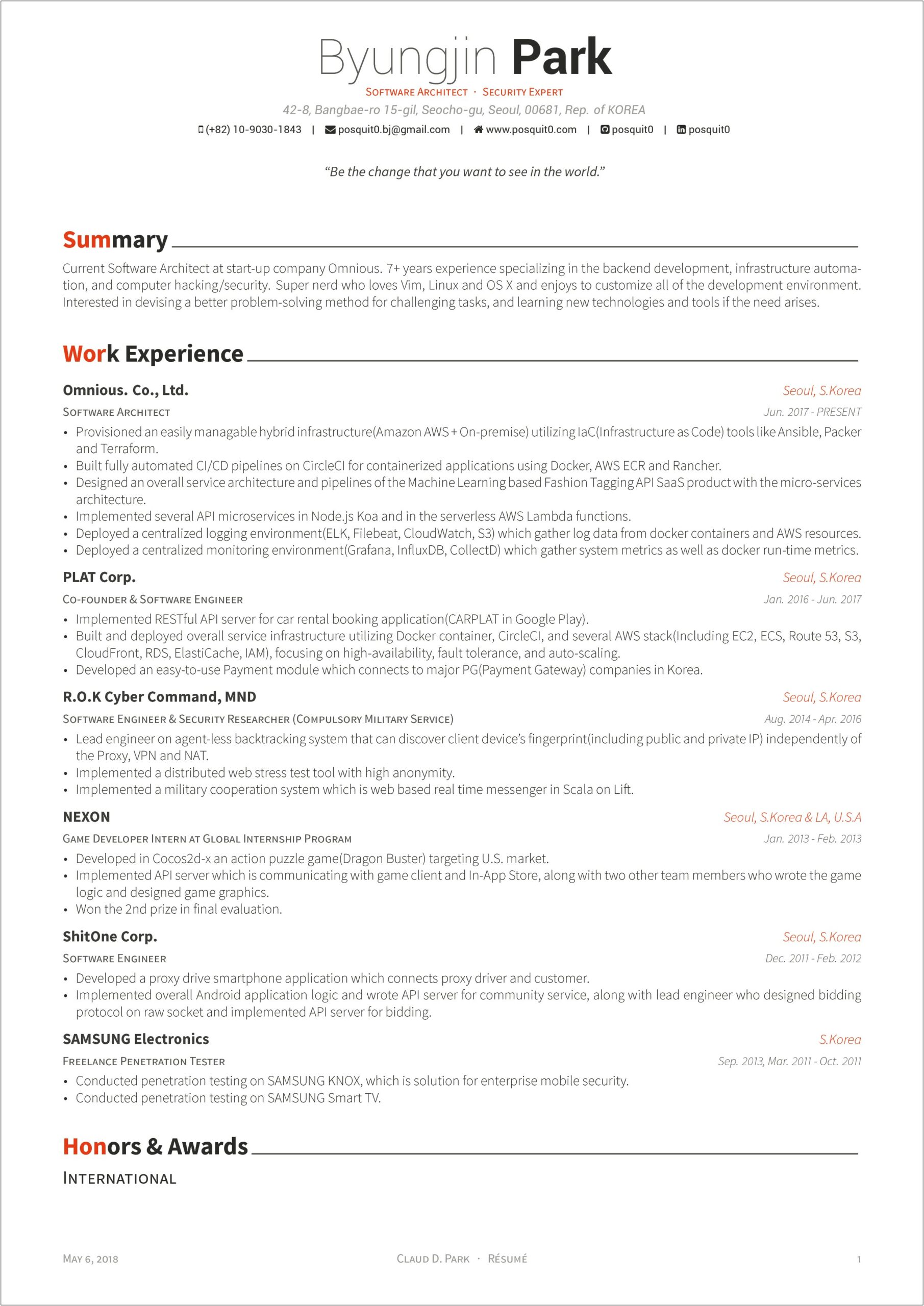 Computer Program Examples For Resume