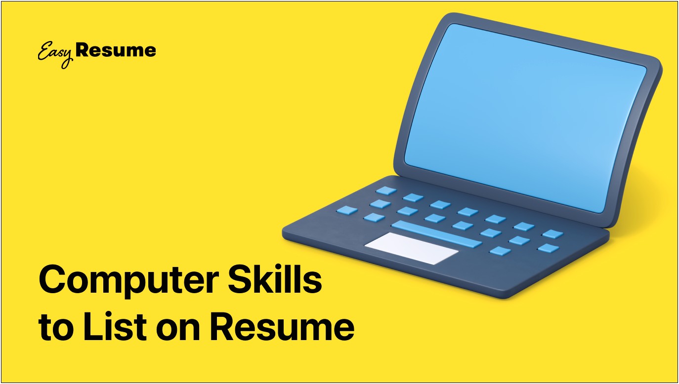 Computer Skill Objective For Resume