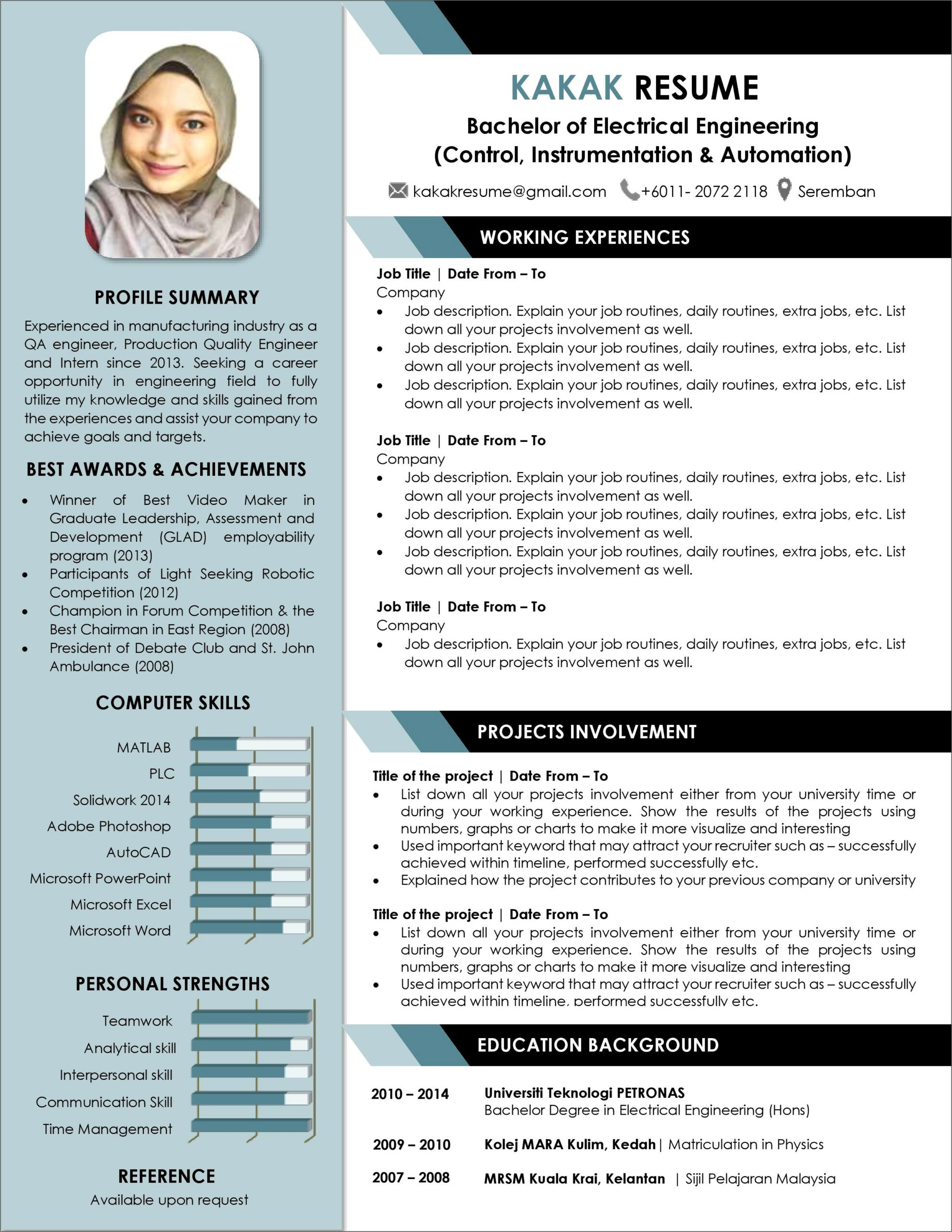 Computer Skills Electrical For Resume