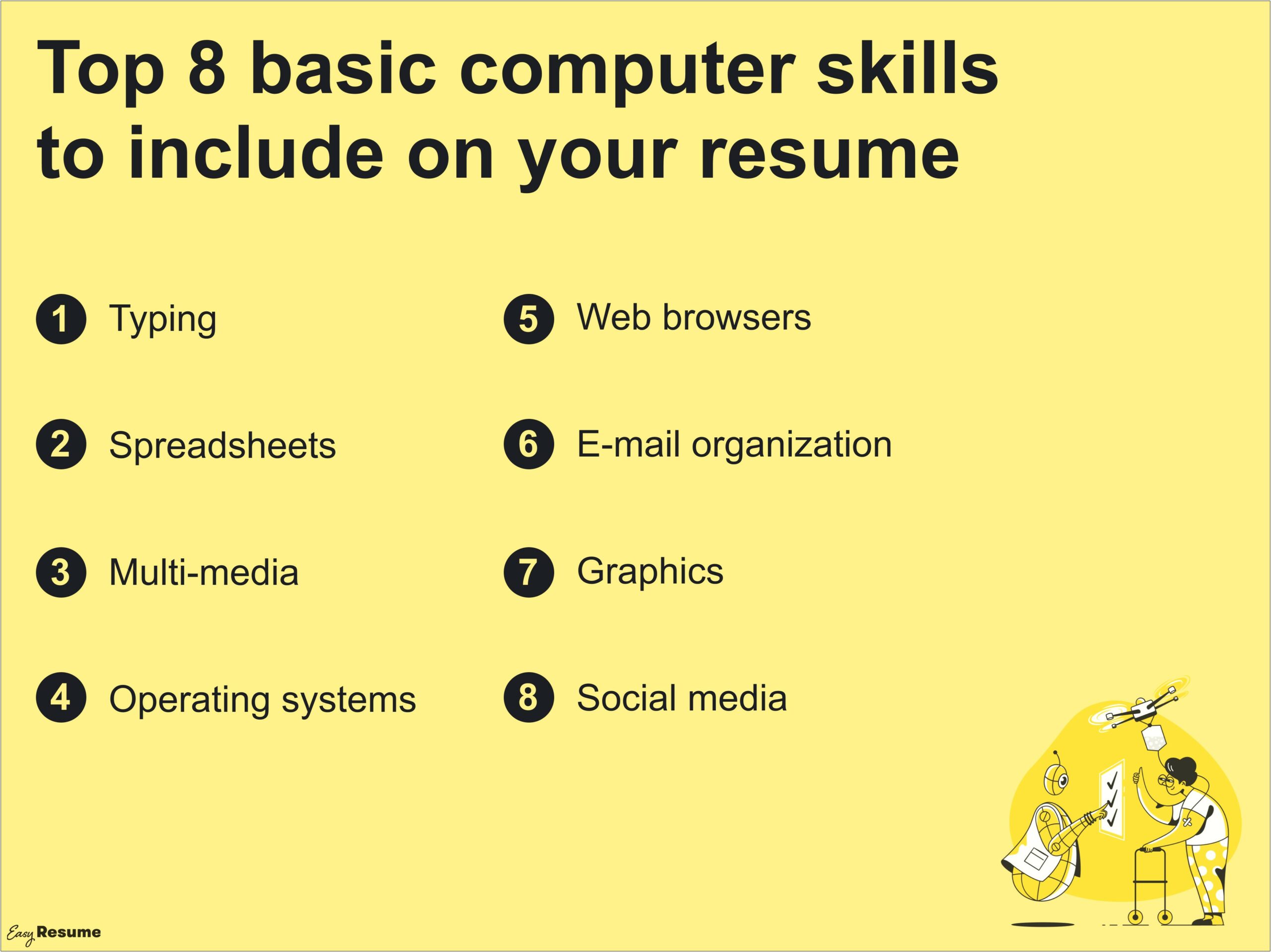 Computer Skills Examples On Resume
