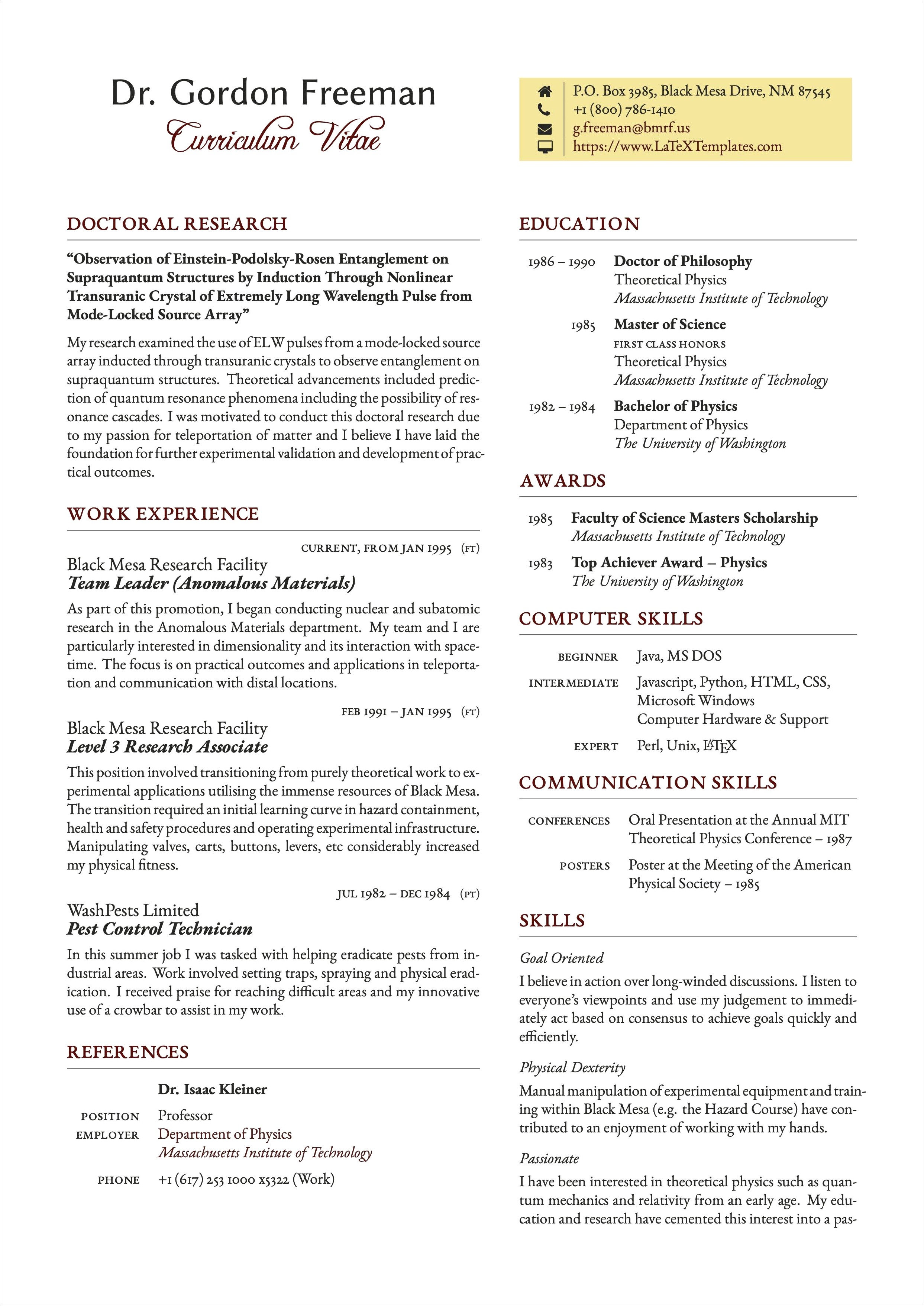 Computer Skills For The Resume
