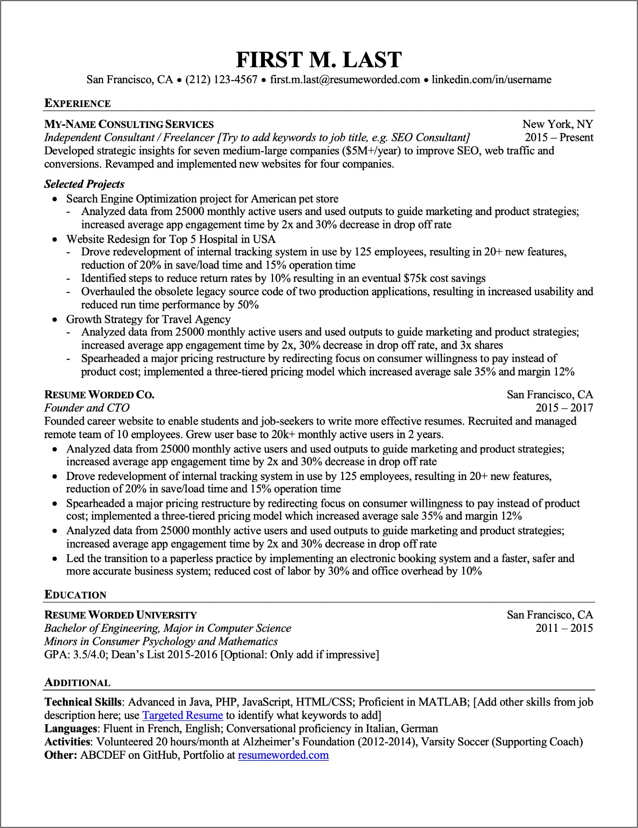 Computer Technical Skills For Resume