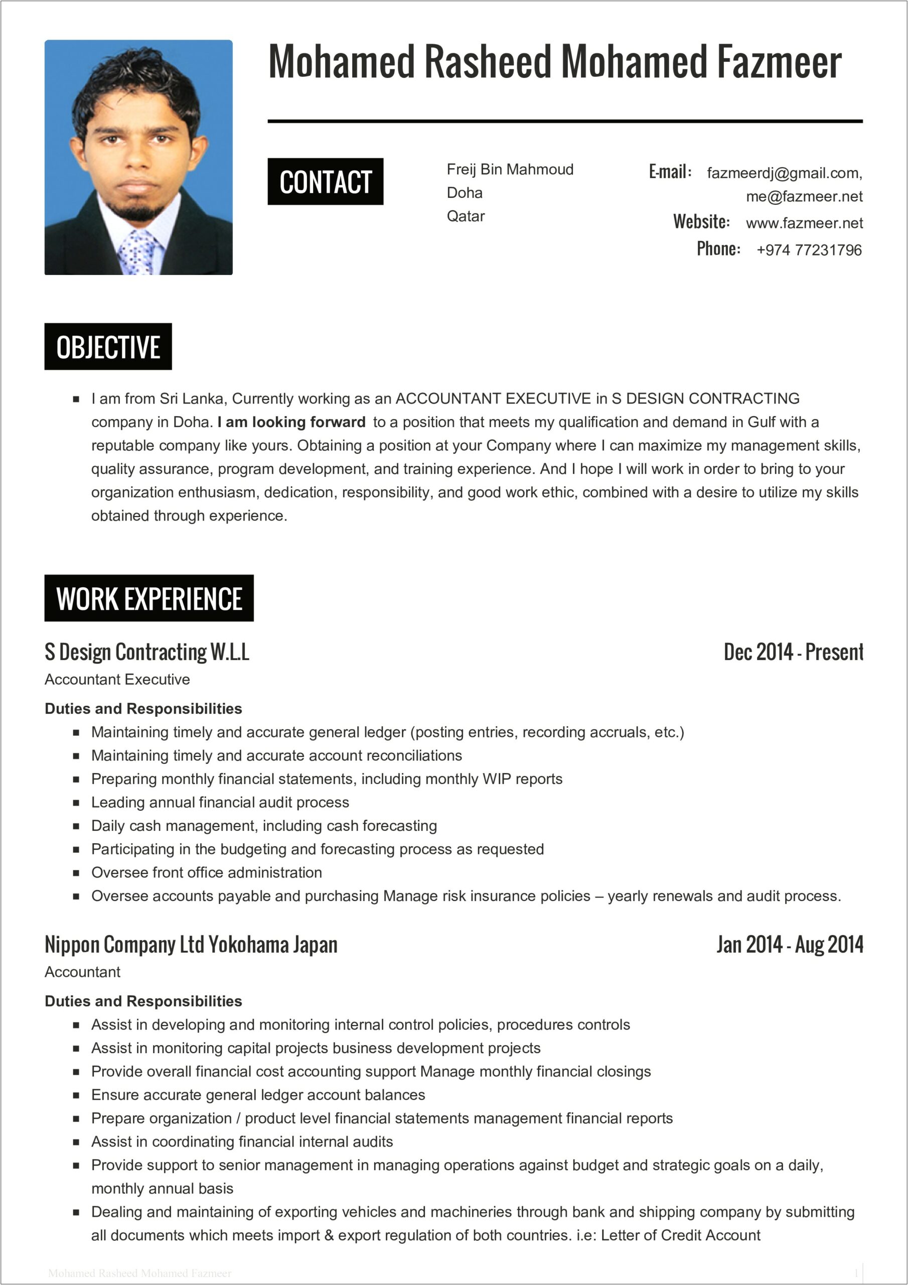 Construction Resume Sample No Experience