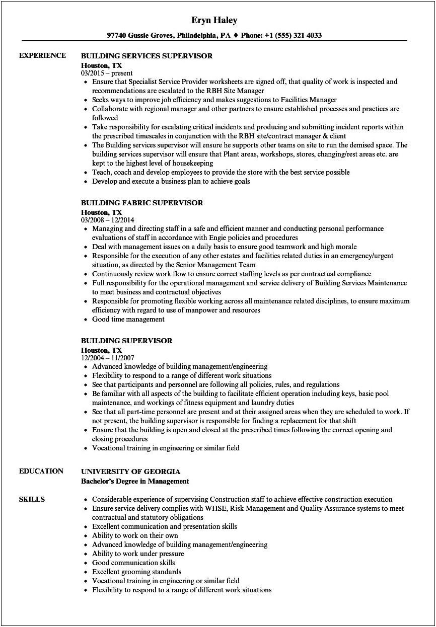 Construction Technician Job Description Resume