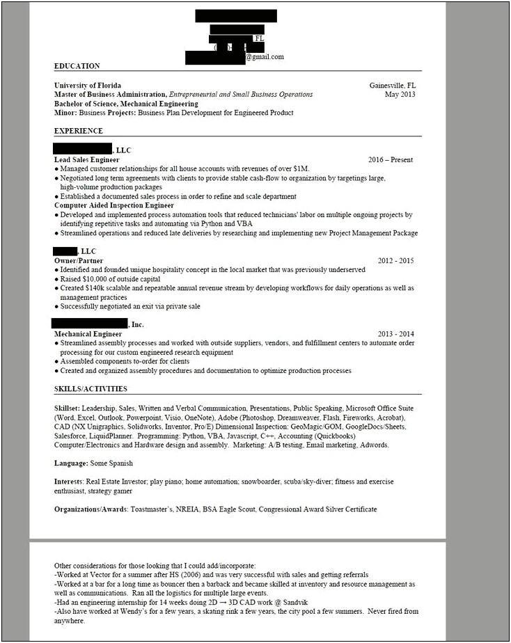 Consultant Skills Section Of Resume Reddit