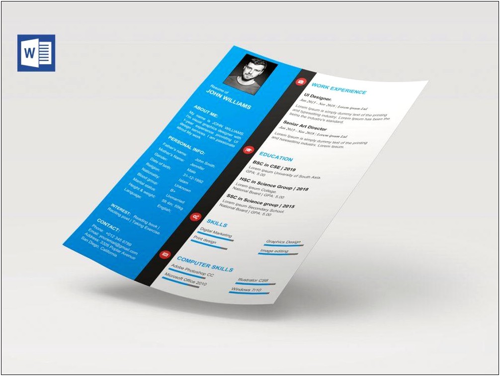 Contemporary Education Resume Formats Examples