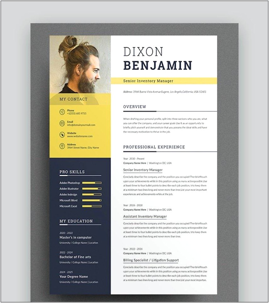 Contemporary Us Resume Templates Free Download
