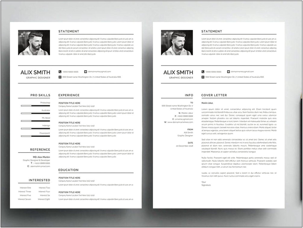 Cool Looking Resume Templates For Word For Free